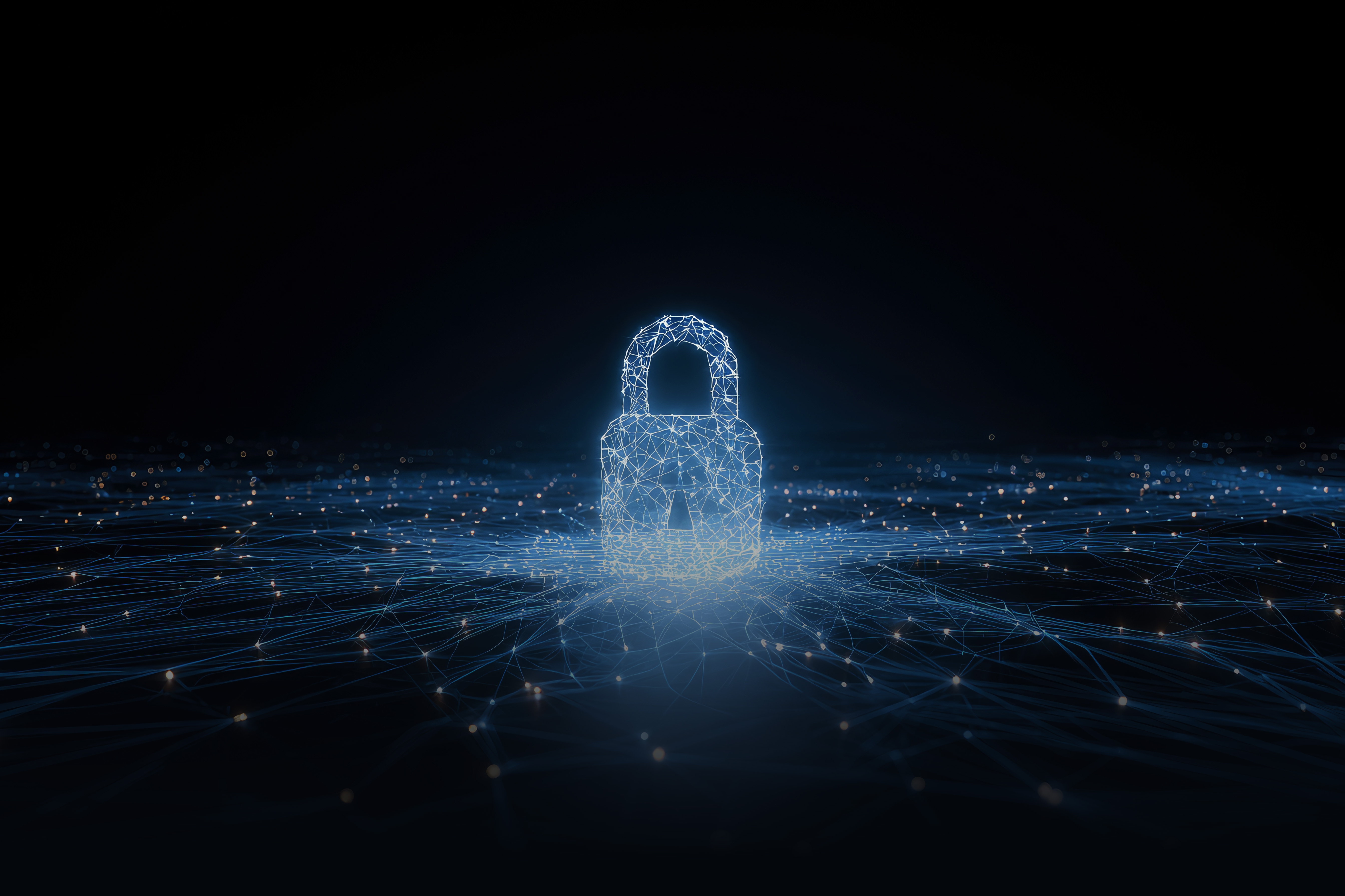 Executive banking cybersecurity overview visual