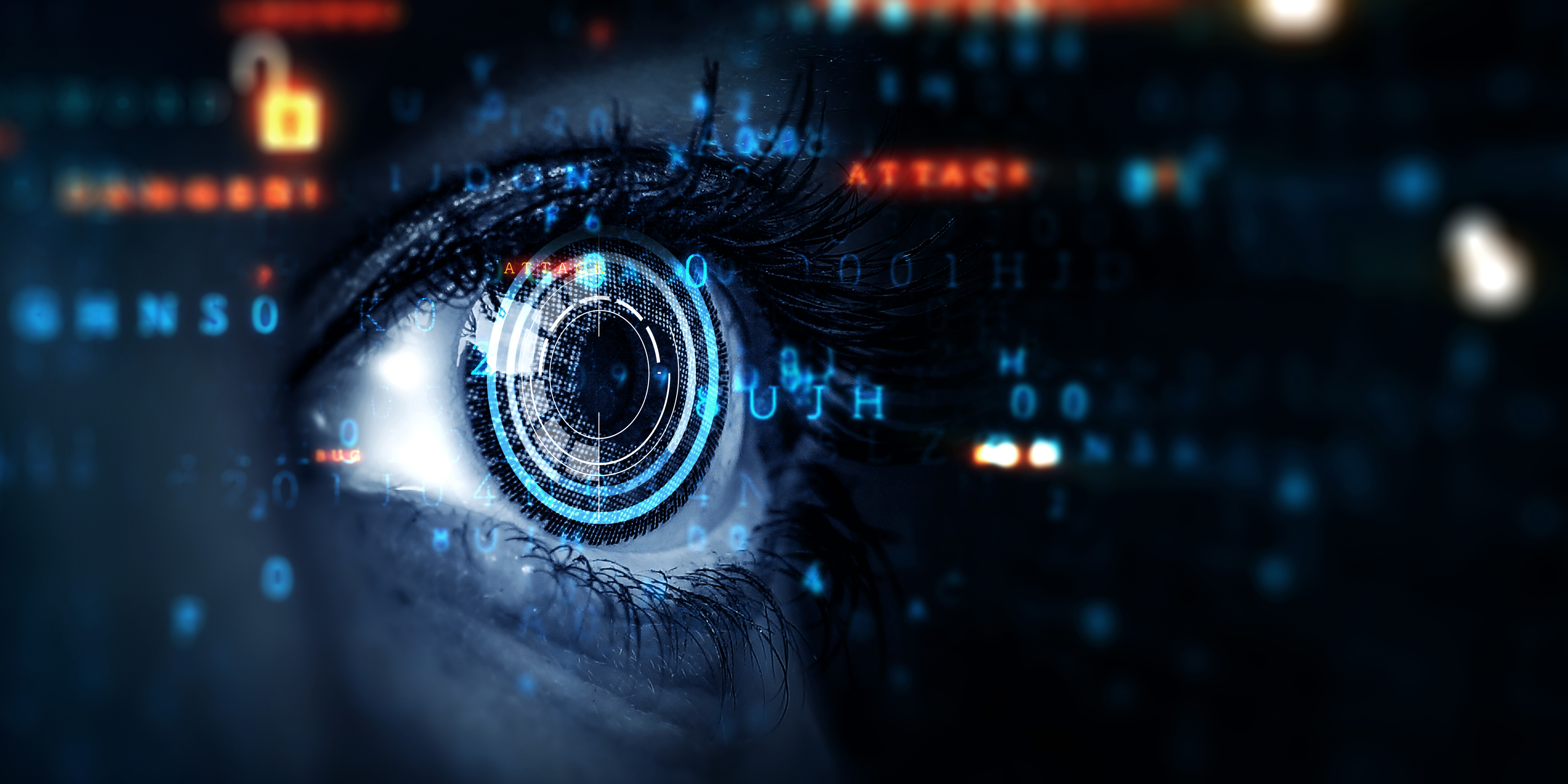 Executive banking cybersecurity overview visual